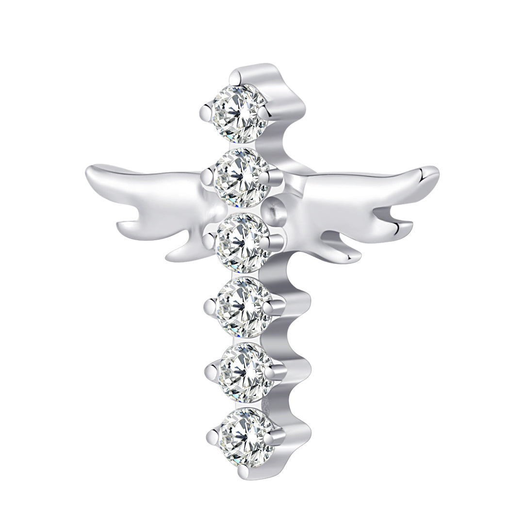 Angel Piercing Stud - Internally Threaded Flatback